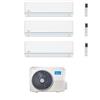 Midea Climatizzatore Trial Split serie Evolution 9+9+12 con M5OE-42HFN8-Q Inverter R 32 Wi-Fi Classe A++ ,