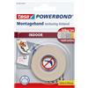 tesa Powerbond INDOOR - Nastro di montaggio biadesivo per interni - adesivo forte su entrambi i lati, per un montaggio permanente - 1,5 m