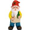 Mood Lab Gnomo da giardino, gnomo da chef per barbecue, altezza 24 cm, statuetta da giardino per esterni e decorazione della casa