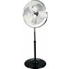 ZEPHIR - PF50CR Ventilatore piantana da terra, 120 Watt, 3 pale, 3 velocita, 150 cm, diametro 50 cm - Metallo