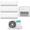 Hisense - Condizionatore con inverter quadri split Console Hisense Hi Comfort e AKT26 9+9+9+12 Btu R32 in A++