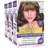 L'OREAL PARIS L'Oréal Paris Tinta Permanente Excellence Cool Creme 6.11 Biondo Scuro Ultra Freddo Colorazione Triplo Trattamento Copre 100% dei Capelli Bianchi Lunga Durata e Anti-Giallo - 3 Tinte