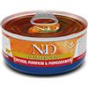 Farmina N&D Pumpkin Grain Free Farmina N&D Pumpkin Feline Umido 70 gr - Pollo, zucca e Melograno - Confezione da 24 pezzi - Cibo umido per gatti - 1° ORDINE? scegli lo sconto BZR5 / BZR20 + 200 punti fedeltà