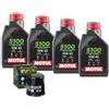 Motul Kit Tagliando Motul 5100 10w40 4LT + Filtro Olio HF303 ATV Quad Moto HONDA - KAW