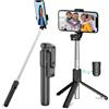 keegoo Bastone Selfie Wireless Selfie Stick Cavalletto Telefono Selfie Bluetooth con Telecomando Wireless Rimovibile con Rotazione Portatile Treppiede Estensibile Treppiedi Stabile Adatto per Cellulare