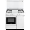 De Longhi Cucina a Gas 4 Fuochi Forno Elettrico con Grill Larghezza x Profondità 86x50 cm con Coperchio e Vano Portabombola colore Bianco - SEW8540NEDM