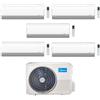 Midea Climatizzatore Penta Split serie BreezeleSS+ 9+12+12+12+12 con M5OE-42HFN8-Q Inverter R 32 Wi-Fi Classe A++ ,