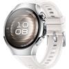 HUAWEI WATCH 5 42mm / Cassa in acciaio inox 316L e cinturino bianco / Compatibile con iOS e Android e chiamate E-sim