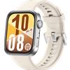 HUAWEI WATCH FIT 4 / Cassa in alluminio e cinturino bianco / Fino a 10 giorni di autonomia e compatibile con iOS e Android