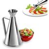 Avilia Oliera Acciaio Inox 500ml 11,5x10,5x21cm - Beccuccio Integrato per Distribuzione Controllata - Conserva Aroma, Freschezza e Proprietà Benefiche dell'Olio - Lavabile Lavastoviglie - Resistente
