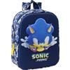 safta Sonic City - Zaino per asilo 3D, adattabile al carrello, facile da pulire, ideale per bambini di diverse età, comodo e versatile, qualità e resistenza, 22 x 10 x 27 cm, blu, M, Casual