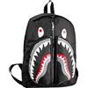 CaCaCook Zainetto con squalo con graffiti, borsa da scuola, borsa da viaggio, zaino casual, impermeabile, per Halloween, Natale, compleanno, per adolescenti, donne, uomini, escursionismo, zainetti