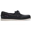 Sebago per donna. [781111W] Mocassini Portland Flesh Out in pelle blu navy, Basso, Stringhe, Casual