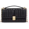 Kate Spade per donna. KI763 Borsa a tracolla Mini Deco nera [3245923], Nero, Casual, Da sera, Pelle