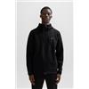 BOSS per uomo. [50504751] Felpa nera cadente, Nero, Casual, Cotone, Manica lunga