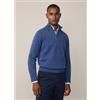 Hackett London per uomo. HM703239 Maglione in lana blu [3187558], Casual