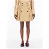 Weekend Max Mara per donna. [2515101021600] Gonna corta in gabardina beige Zebio, Casual, Cotone
