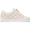 Michael Kors per uomo. [43T5KTFP5L] Sneakers Keaton Zip Slip On in pelle beige, Basso, Cerniera, Casual