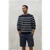 ECOALF per uomo. [MCMGAKNLIMO00639S24-093] Maglione color lime blu scuro, Casual, Manica lunga, Cotone biologico, Sostenibile, Navy