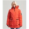 Superdry per donna. W5011596A Parka imbottito Red City [3133332], Rosso, Casual, Poliestere