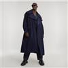 G-Star unisex. D25429-D805-001 Cappotto lungo blu scuro GSRR [3155539], Casual, Cotone, Navy