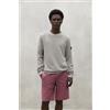 ECOALF per uomo. [MCMGAKNTAILA0639S24-007] Maglione coda grigia, Casual, Grigio, Manica lunga, Cotone biologico, Sostenibile
