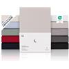 Blumtal Lenzuolo con Angoli letto matrimoniale 180x200 topper in Cotone 150g/m² - Lenzuola letto matrimoniale con Angoli - Lenzuolo Sotto con Angoli - Lenzuolo Angoli per materasso 10cm grigio chiaro