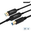 Microconnect MC-USB3.0AB20OP cavo USB 3.2 Gen 2 [3.1 2] 20 m A B Nero (Premium Optic Cable - A-B 20m Warranty: 300M) [MC-USB3.0AB20OP]