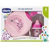 CHICCO (ARTSANA SpA) chicco set pappa 6m+ rosa con cucchiaio rosa