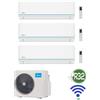 Midea Nuova Versione GARANZIA ITALIA Condizionatore Climatizzatore Trial Split Midea Evolution 9000 + 9000 + 12000 M3OG-21HFN8-Q Wi-Fi