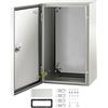 VEVOR Cassetta da Parete per Quadri Elettrici Impermeabile Grado IP66 con Serratura a Chiave 50 x 30 x 25 cm, Cassetta Stagna per Quadri Elettrici Cablaggio Interno Esterno in Acciaio al Carbonio IP66