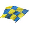 bandiera Royale Union SG giallo blu in poliestere 2x3m scacchi cucito, asta
