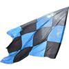 bandiera nero azzurro atalanta , poliestere 2x3m a scacchi cucito asta omaggio