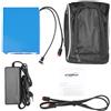 AFTERTECH 36v 10Ah KIT PACCO BATTERIA AL LITIO 210x95x70mm IN BORSA G1