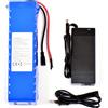 AFTERTECH PACCO BATTERIA PILA 48V 10000mAh 10Ah RICARICABILE LITIO 250x75x60mm F1B4