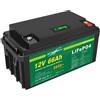 LIFEPO4 PACCO BATTERIA RICARICABILE LITIO FERRO FOSFATO PILA