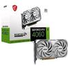 MSI GEFORCE RTX 4060 VENTUS 2X WHITE 8G OC NVIDIA 8 GB GDDR6 DUAL FAN PCI Expres