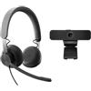 LOGITECH WIRED KIT PER VIDEOCONFERENZE UC CUFFIE CON MICROFONO USB TIPO C + ADAT