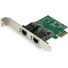 StarTech.com Adattatore Scheda di Rete Ethernet Gigabit PCI express PCIe NIC a 2