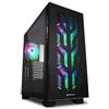 CASE GAMING CA300T SHARK BLACK ATX NERO RGB NO ALIMENTATORE