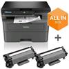 BROTHER DCP-L2627DWXL STAMPANTE MULTIFUNZIONE LASER B/N A4 WI-FI CASSETO 250 FOG