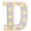 JANDEI - Lettere LED, Numeri Luminosi, Figura a Cuore, 22cm, con Luce Calda per Decorazione e Atmosfera, Luci Notturne Scrivania, Compleanni, Matrimoni, Vetrine. Funzionano con batterie AA (D)
