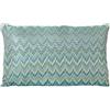 Alexandra House Living Cuscino blu tessile 30 x 50 cm