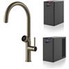 GESSI miscelatore rubinetto da cucina 60720 149 Finox Brushed Nickel VITA Collection con unità CALDO e FREDDO - 60720-149+60806+60802