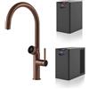 GESSI miscelatore rubinetto da cucina 60720 708 Copper Brushed VITA Collection con unità CALDO e FREDDO - 60720-708+60806+60802
