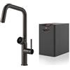 GESSI miscelatore rubinetto da cucina 60721 707 Black Metal Brushed VITA Collection con unità CALDO 60806 - 60721-707+60806
