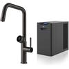 GESSI miscelatore rubinetto da cucina 60721 707 Black Metal Brushed VITA Collection con unità FREDDO 60802 - 60721-707+60802