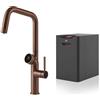 GESSI miscelatore rubinetto da cucina 60721 708 Copper Brushed VITA Collection con unità CALDO 60806 - 60721-708+60806