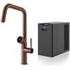 GESSI miscelatore rubinetto da cucina 60721 708 Copper Brushed VITA Collection con unità FREDDO 60802 - 60721-708+60802