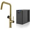 GESSI miscelatore rubinetto da cucina 60721 727 Brass Brushed VITA Collection con unità FREDDO 60802 - 60721-727+60802